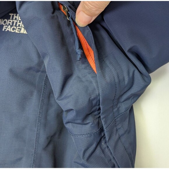 The North Face Inlux Insulated Hyvent Hooded Jacket Medium Blue Fleece Lined - Picture 5 of 13